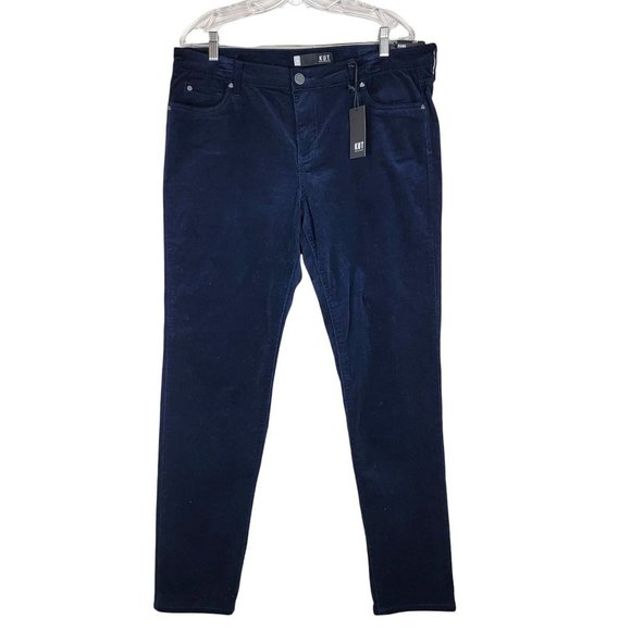 Kut from the Kloth Denim - Kut From The Kloth Blue Diana Skinny Stretch Corduroy Mid Rise Jeans Pants 16
